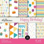 Papericious  Designer Collection - Happy Birthday (6 by 6 patterned paper)