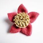 Large Jute Flower - Pink