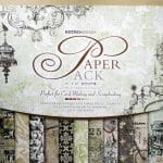 12x12 EnoGreeting Scrapbook paper pack - Retro Series (Brown) (24 sheets and 3 die cut sheets)