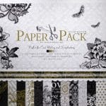 12x12 EnoGreeting Scrapbook paper pack -ROMANTIC (Set of 24 sheets and 3 die cut sheets)
