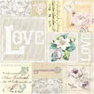 A pack of 13 by 13 inch Decpoupage Napkin Paper (SDL084500) - Set of 5 pcs