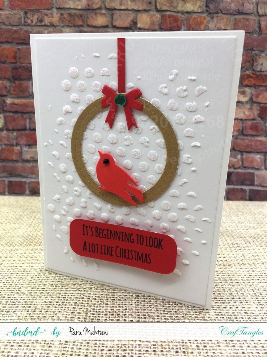 CrafTangles 6"x6" Stencil - Dots Paru Christmas Dots 1 Paru_Christmas_Dots_1