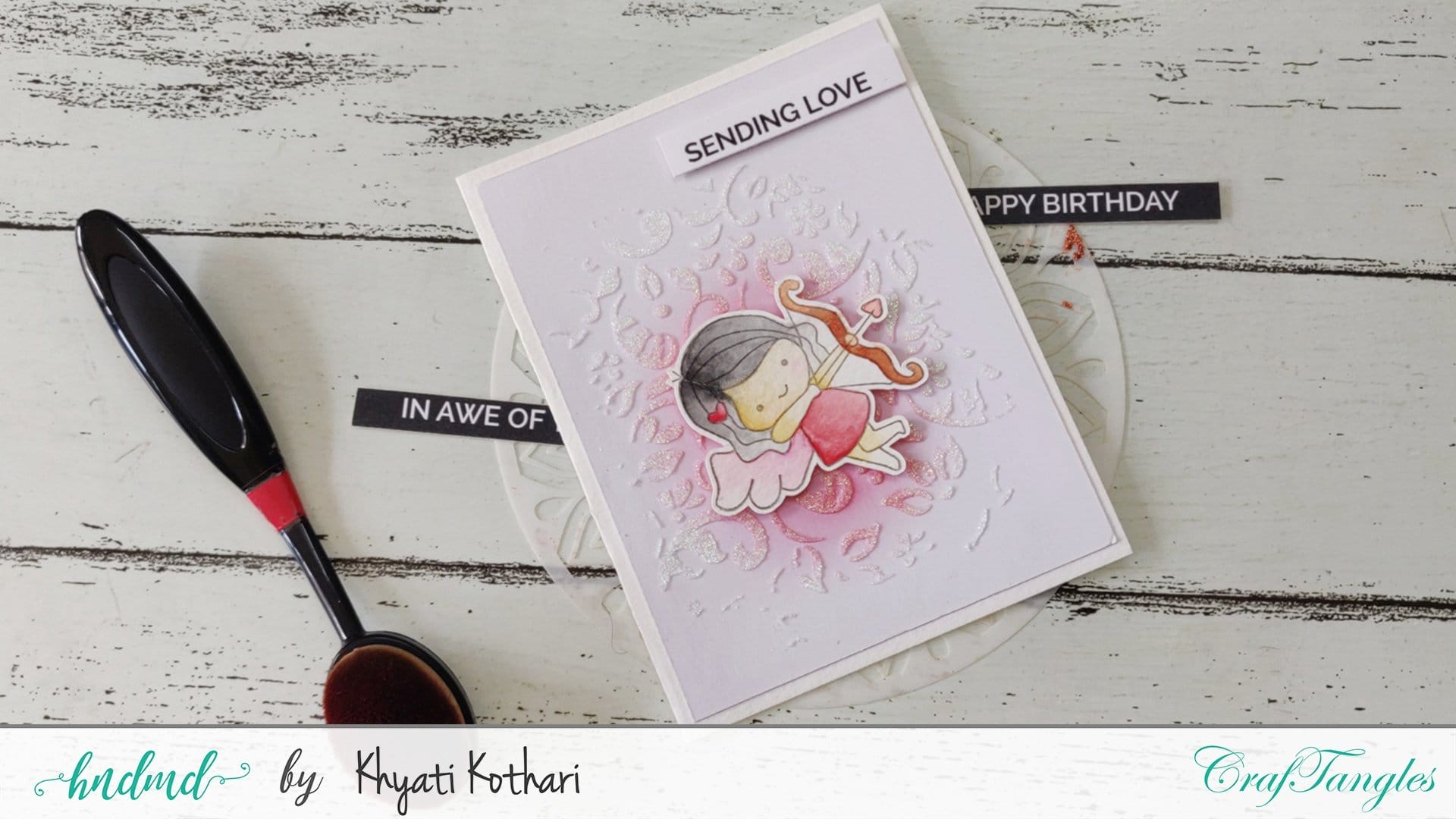 CrafTangles 6"x6" Stencil - Floral Pattern Stencil101 Day18 1 Stencil101-Day18-1