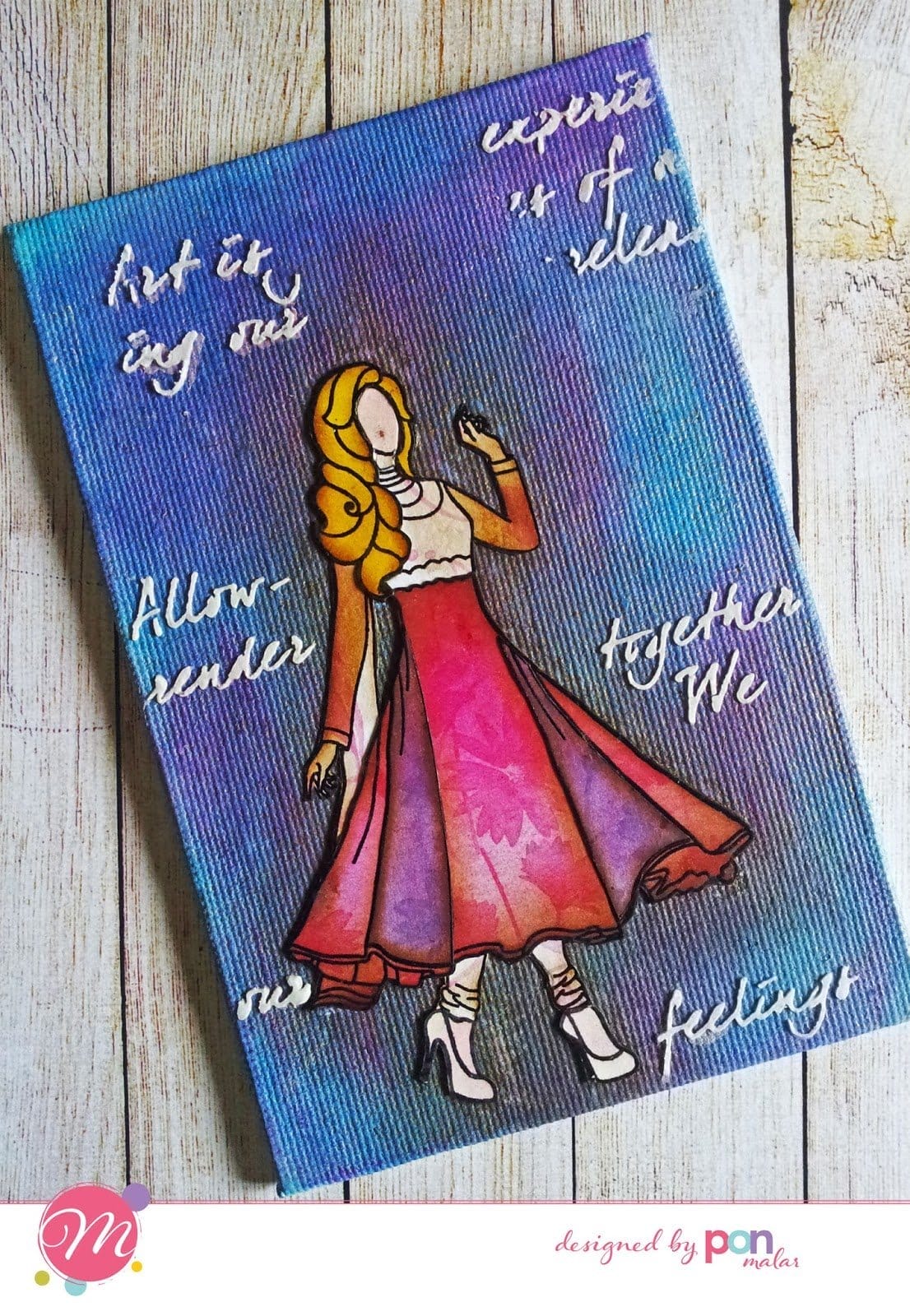 Mudra Craft Stamps - Ria b7 b7