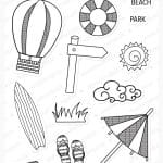 Mudra Craft Stamps - Beach Fun