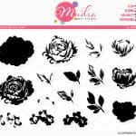 Mudra Craft Stamps - Botanical Blooms