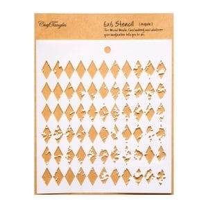 CrafTangles 6"x6" Stencil - Argyle