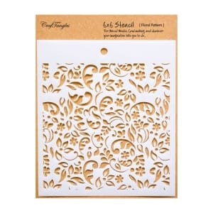 CrafTangles 6"x6" Stencil - Floral Pattern