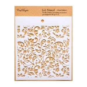 CrafTangles 6"x6" Stencil - Floral Pattern