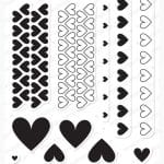Mudra Craft Stamps - Heart Background Builder