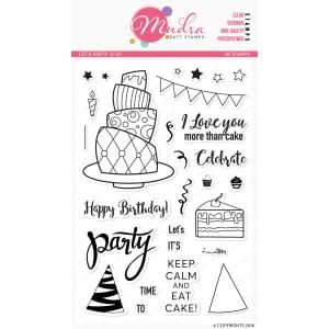 Mudra Craft Stamps - Lets Party