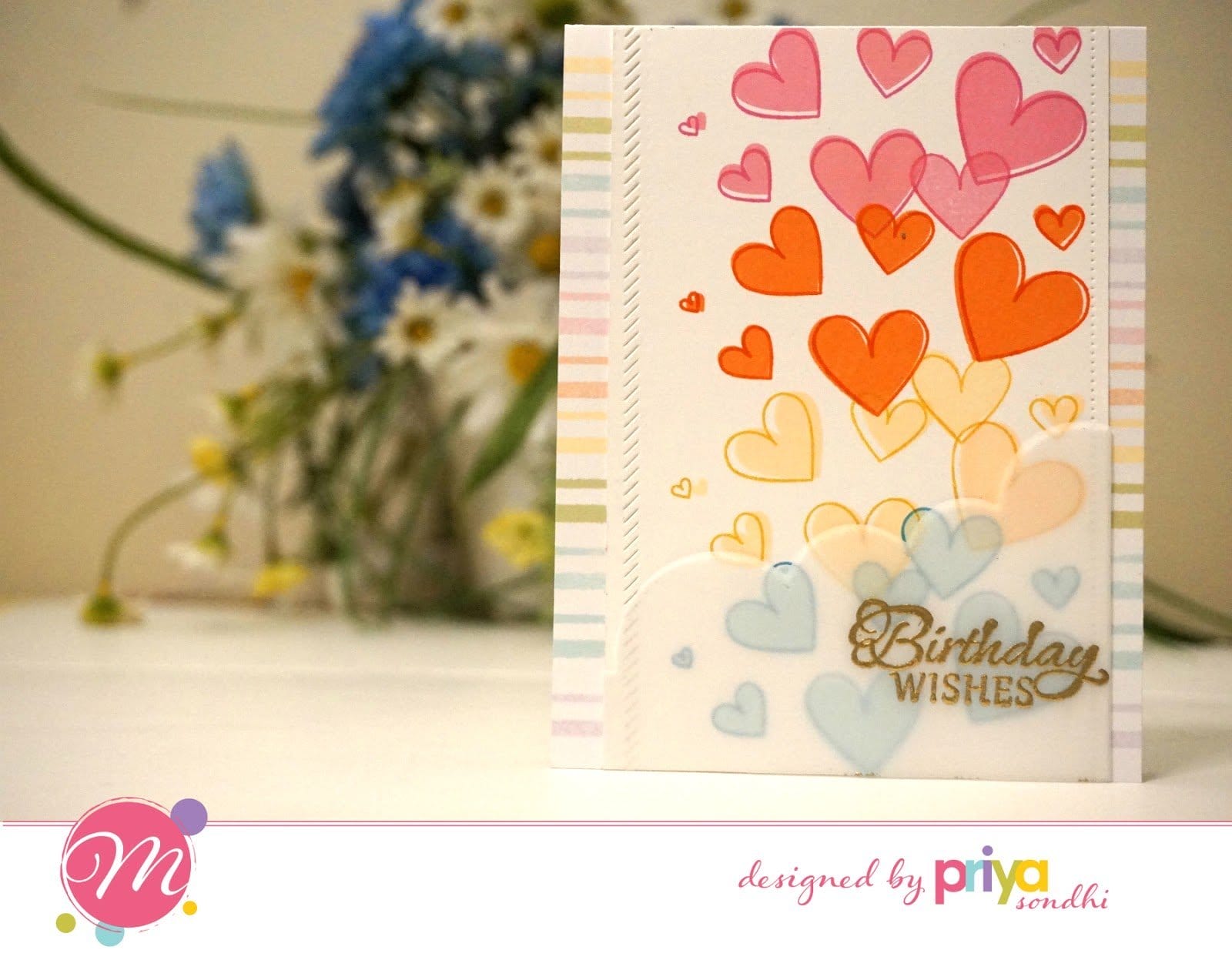 Mudra Craft Stamps - Heart Background Builder mudra july 4 mudra_july_4