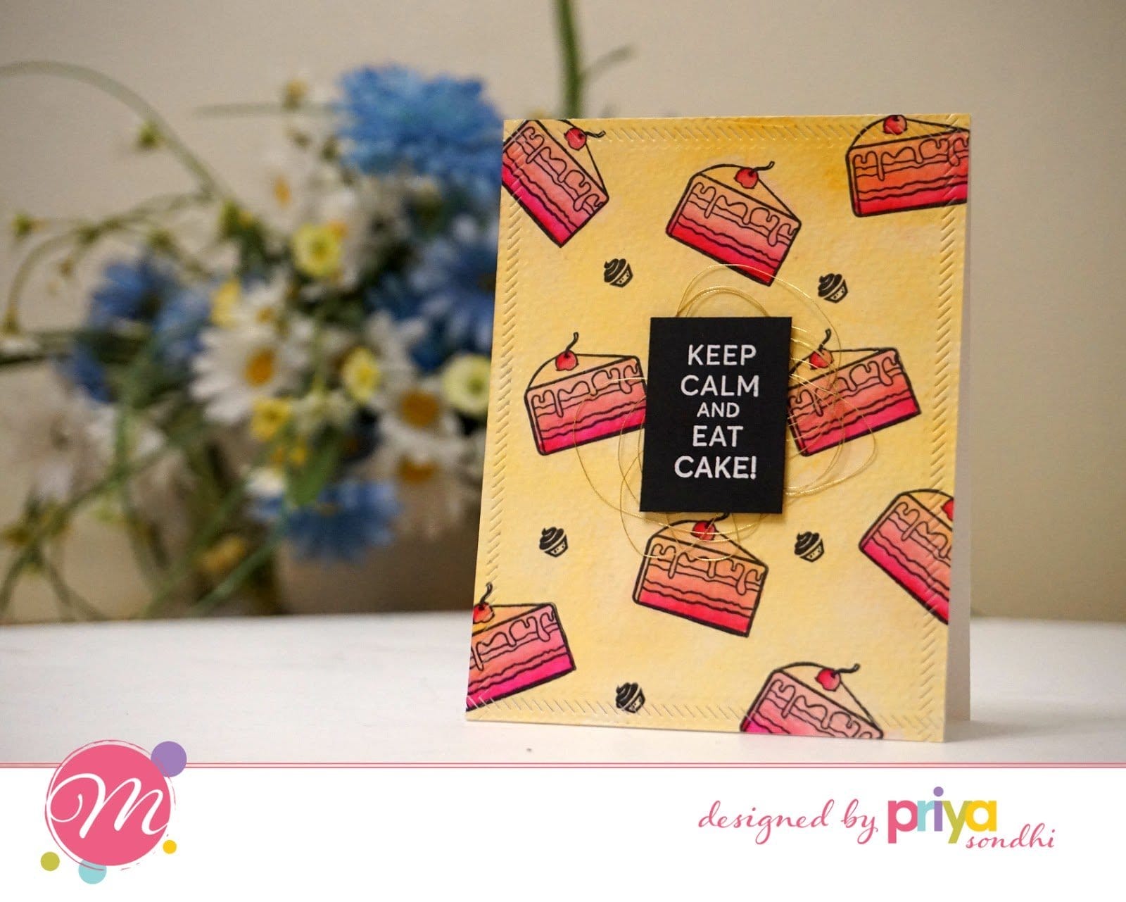 Mudra Craft Stamps - Lets Party mudra letsparty eat cake mudra_letsparty_eat_cake