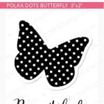 Mudra Craft Stamps - Polka Dots butterfly