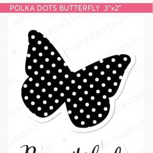 Mudra Craft Stamps - Polka Dots butterfly