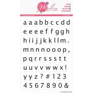 Mudra Craft Stamps - Simply alpha