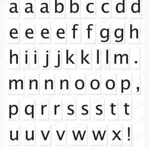 Mudra Craft Stamps - Simply alpha