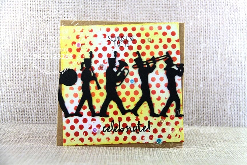 CrafTangles 6"x6" Stencil - Dots stencil band stencil-band
