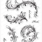 Mudra Craft Stamps - Vintagy Flourish