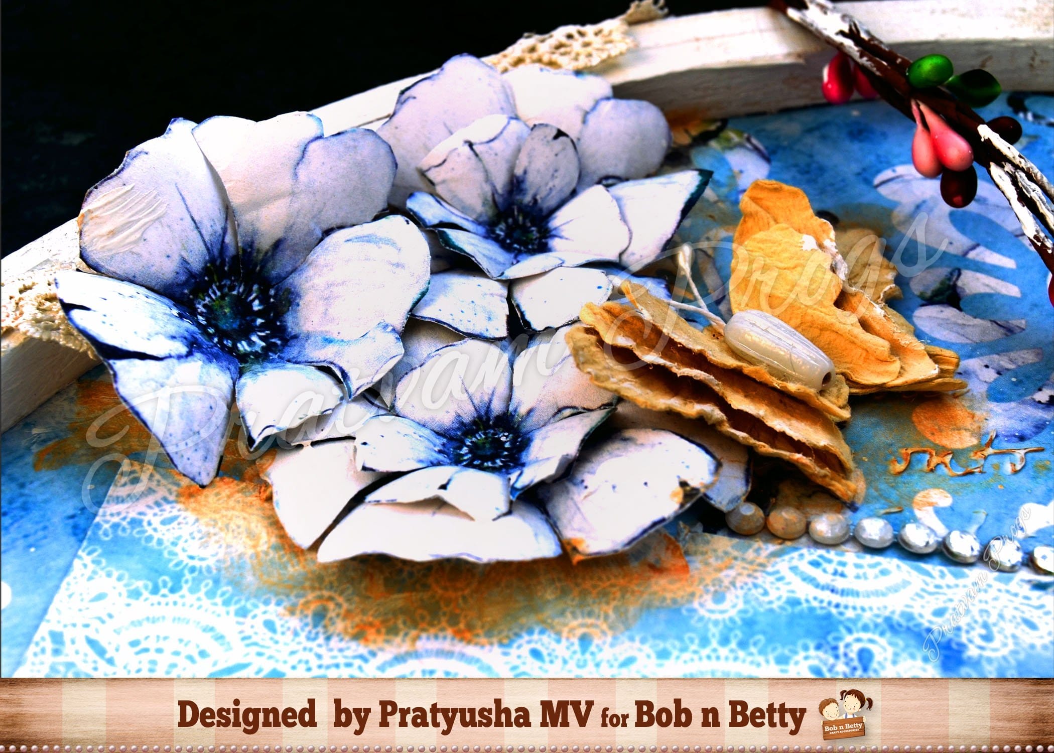 BobNBetty Scrapbook Paper Pack - Anemone (6"x6") - 24 sheets 03 03