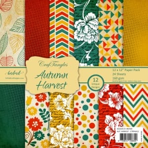 CrafTangles Scrapbook Paper Pack - Autumn Harvest (12"x12")