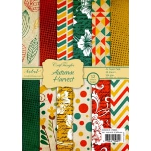 CrafTangles Scrapbook Paper Pack - Autumn Harvest (A4)