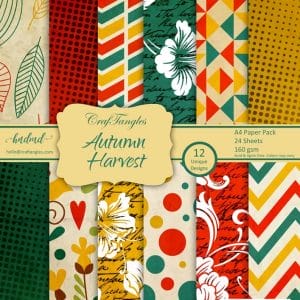CrafTangles Scrapbook Paper Pack - Autumn Harvest (A4)