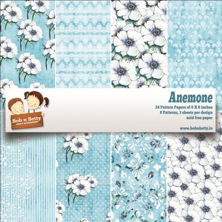BobNBetty Scrapbook Paper Pack - Anemone (6"x6") - 24 sheets anemone BobNBetty Scrapbook Paper Pack - Anemone (6"x6") - 24 sheets
