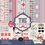 Papericious  Designer Collection - The Gentleman (6 by 6 patterned paper)
