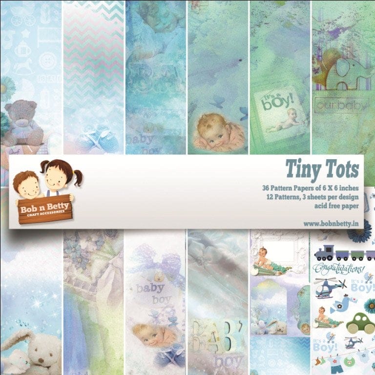 BobNBetty Scrapbook Paper Pack - Tiny Tots (6"x6") - 36 sheets tiny tots BobNBetty Scrapbook Paper Pack - Tiny Tots (6"x6") - 36 sheets