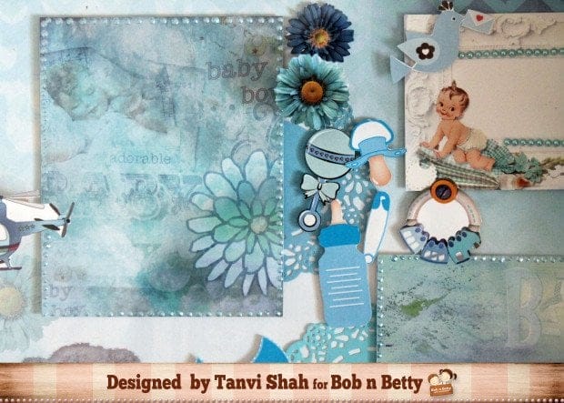 BobNBetty Scrapbook Paper Pack - Tiny Tots (6"x6") - 36 sheets ts04 ts04