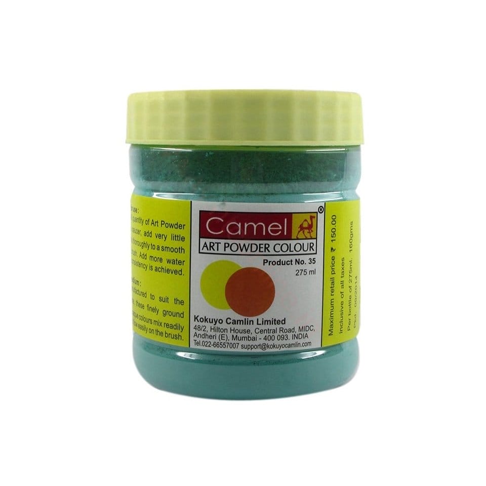 Camel Art Powder Colors - 453 - Viridian Hue (275 ml) camel powder colour 275ml viridian hue 453 Camel Art Powder Colors - 453 - Viridian Hue (275 ml)
