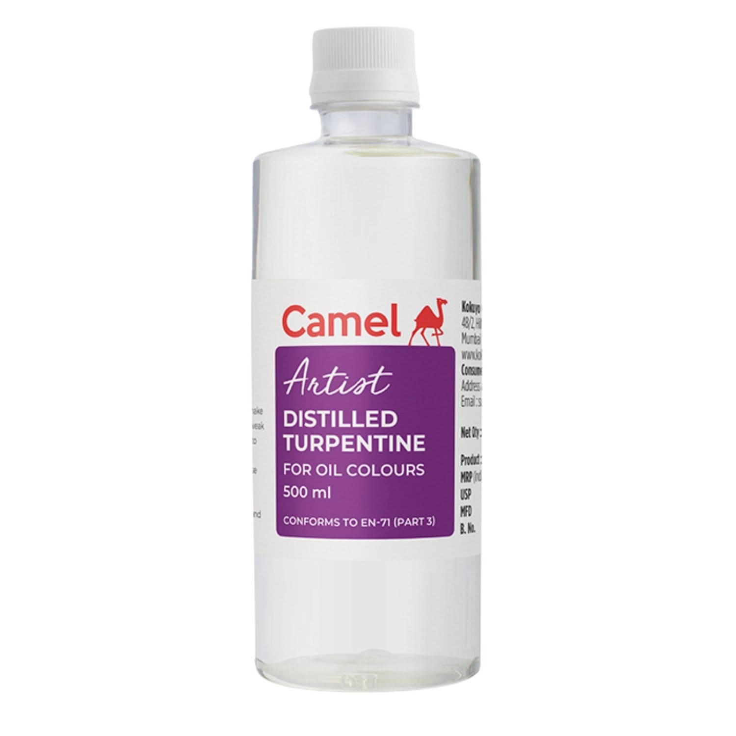 Camel Distilled Turpentine (500ml) camlin distilled turpentine 500ml Camel Distilled Turpentine (500ml)