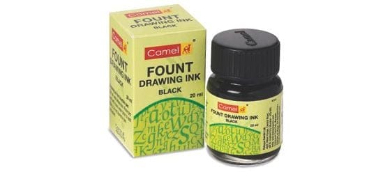 Camel Fount Drawing Ink (black) - 20 ml