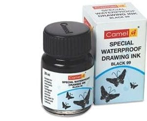 Camel Special Waterproof Drawing Ink (black) - 20 ml