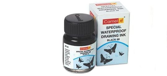 Camel Special Waterproof Drawing Ink (black) - 500 ml camlin special waterproof drawing ink Camel Special Waterproof Drawing Ink (black) - 20 ml