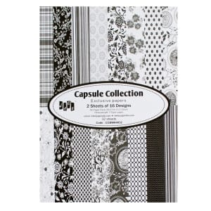 A5 Paper Pack - Capsule Collection Black (Set of 32 sheets)