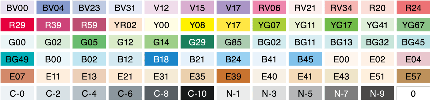 Copic Sketch Markers 72pc Set B color72 02 color72_02