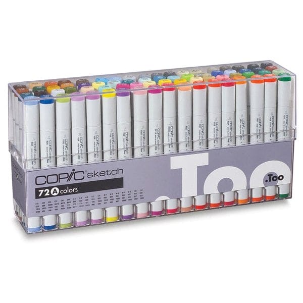 Copic Sketch Markers 72pc Set A copic sketch set 72 pc a Copic Sketch Markers 72pc Set A