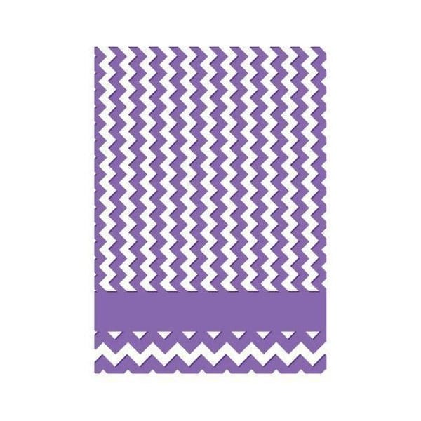 Couture Creations Embossing Folder - Harmony Chevron Collection (5"X7")