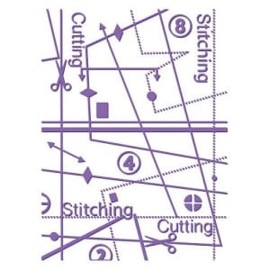 Couture Creations Embossing Folder - Hemlines (5"X7")