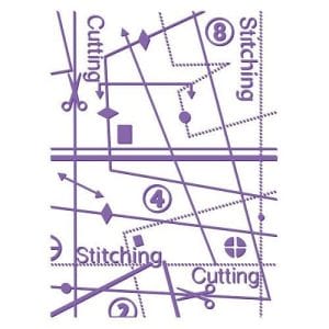 Couture Creations Embossing Folder - Hemlines (5"X7")