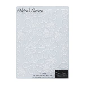 Couture Creations Embossing Folder - Retro Flowers (A6)