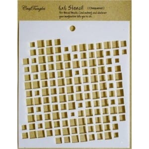 CrafTangles 6"x6" Stencil - Chequered