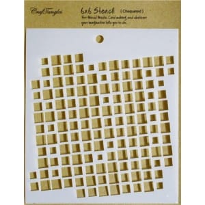 CrafTangles 6"x6" Stencil - Chequered