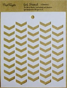 CrafTangles 6"x6" Stencil - Chevron
