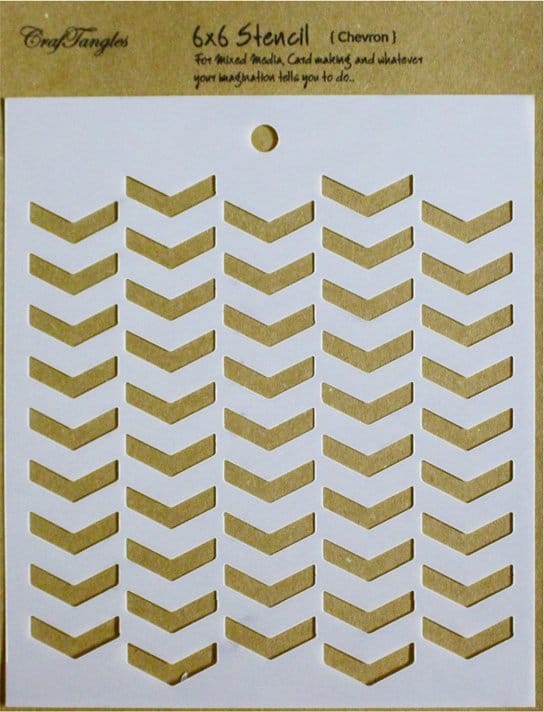 CrafTangles 6"x6" Stencil - Chevron