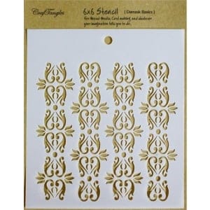 CrafTangles 6"x6" Stencil - Damask Basics