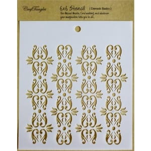 CrafTangles 6"x6" Stencil - Damask Basics