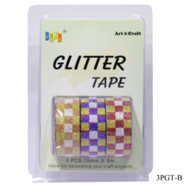 Glitter Tapes pack of 3 (3PGT-B)